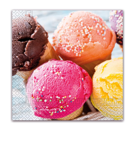 Everyday Napkin Designs Ice Cream Cones ThreePly Napkins 33x33cm