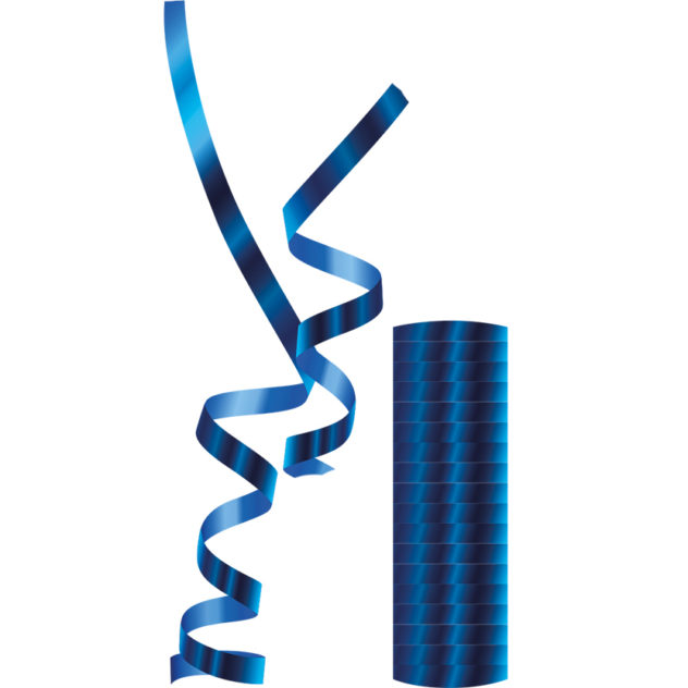 Streamers Metallic Blue Streamers 89182 Procos