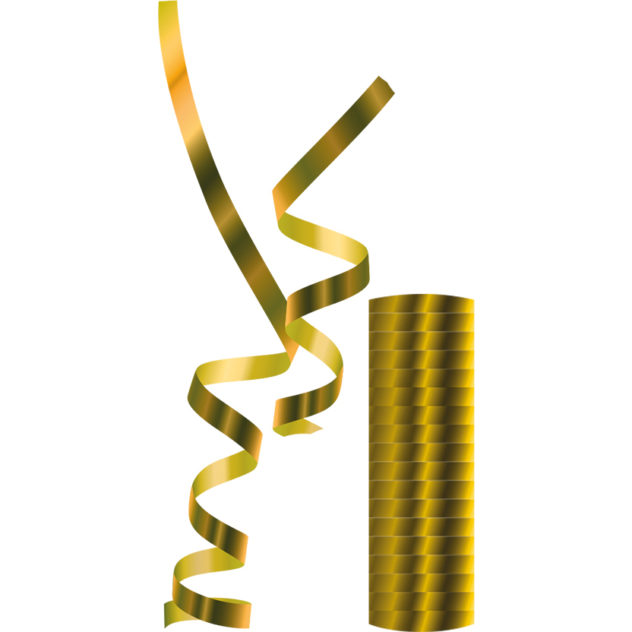 Metallic Gold Streamers PROCOS