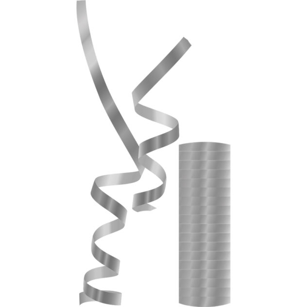 Metallic Silver Streamers PROCOS